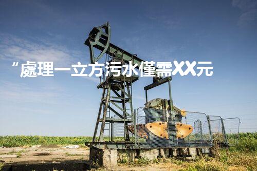 “處理一立方污水僅需XX元，環(huán)保創(chuàng)新引領以后！”